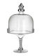 Inart Cake Stand Transparent 27x27cm