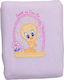 Baby Oliver Decke Kinderbett Baby Looney Tunes 28 Baumwolle Rosa 100x140cm