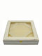 Ankor Tabletop Square Wedding Crown Case Wooden Ecru 29x29cm