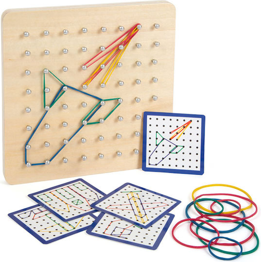 Small Foot Γεωμετρικός Πίνακας Montessori Εκπαιδευτικό Παιχνίδι Γνώσεων από Ξύλο για 3+ Ετών