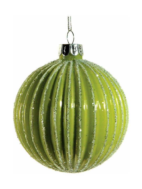 Ornament suspendat Glob De sticlă Verde 10buc