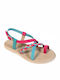 Frumoasa sandala 8203 fuchsia turquoise