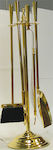 5136 PB Fireplace Tongs Gold