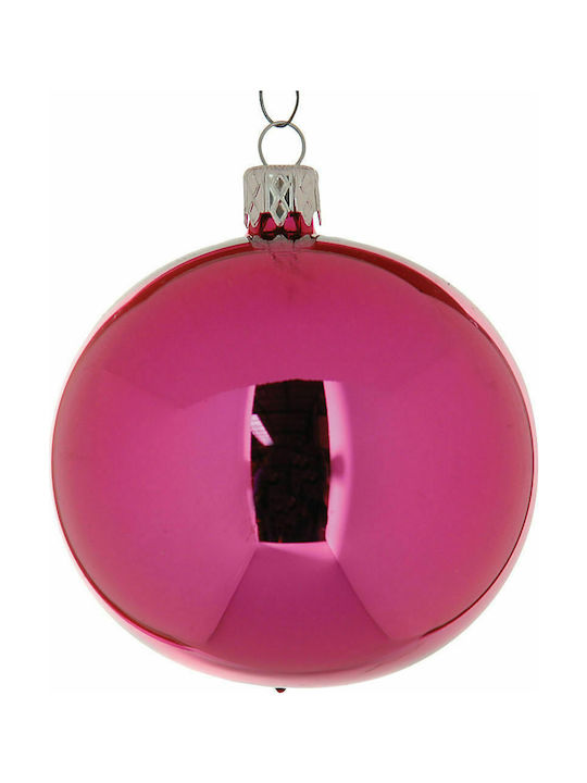 Hängendes Kugel Ornament Ornament Glas Lila 10cm