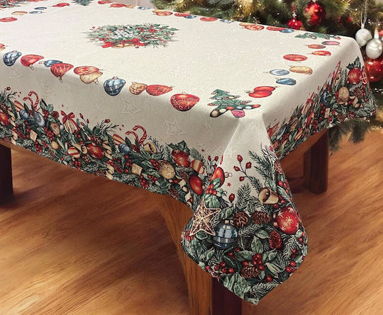 Linea Home Presents Set Christmas Tablecloths Fabric Multicolored 2pcs