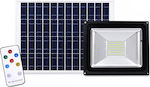 Waterproof Solar LED Floodlight 20W Cold White 6000K with Remote Control IP65