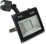 LED Floodlight 50W with Motion Sensor