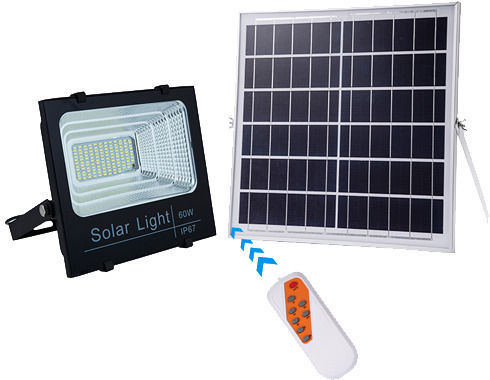 Invictus Solar LED Flutlicht 60W Kaltweiß 6000K mit Fernbedienung