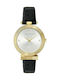 Ted Baker Bow Collection Watch with Black Leather Strap