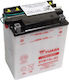 Yuasa Yumicron Motorradbatterie YB14L-A2 mit Ka...