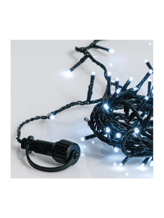 100 Lights LED 5m. Cold White in String 1pcs