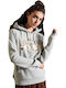 Vl Boho Sparkle Long Women's Sweatshirt Hooded Gray