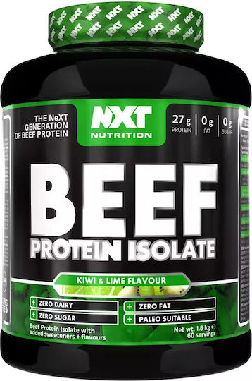 Nxt Nutrition Beef Protein Isolate Gluten & Lactose Free with Flavor Kiwi Lime Twist 1.8kg