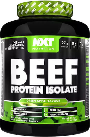 Nxt Nutrition Beef Protein Isolate Gluten & Lactose Free with Flavor Green Apple 1.8kg