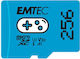 Emtec Gaming microSDXC 256GB U3 V30 A1 UHS-I 100MB/s