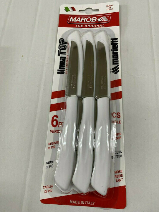 Marietti General Use Knives of Stainless Steel 8.5cm 20NK-WH 6pcs