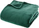 Blanket Fleece Semi-double 180x230cm. Green