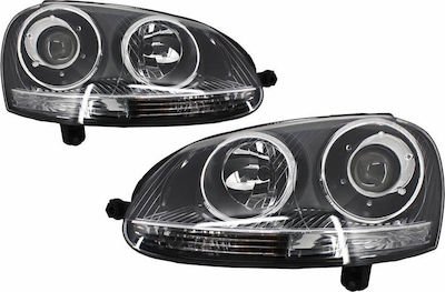 Carner Front Lights for Volkswagen Golf V Look chrome 2003-2008 2pcs