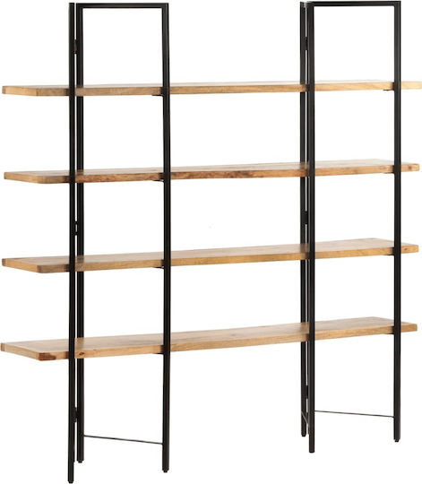 vidaXL Bücherregal aus Mangoholz 160x35x160cm