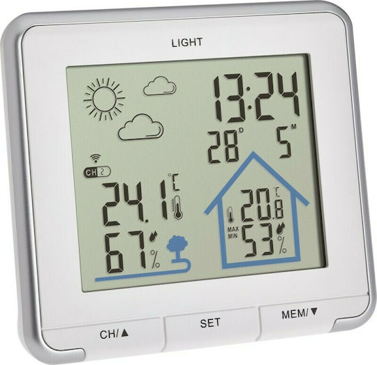 TFA Life Wireless Digital Weather Station Tabletop White