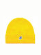 Code Beanie Unisex Beanie mit Rippstrick in Gelb Farbe