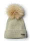 Columbia Winter Blur Pom Pom Beanie Unisex Beanie mit Rippstrick in Ecru Farbe