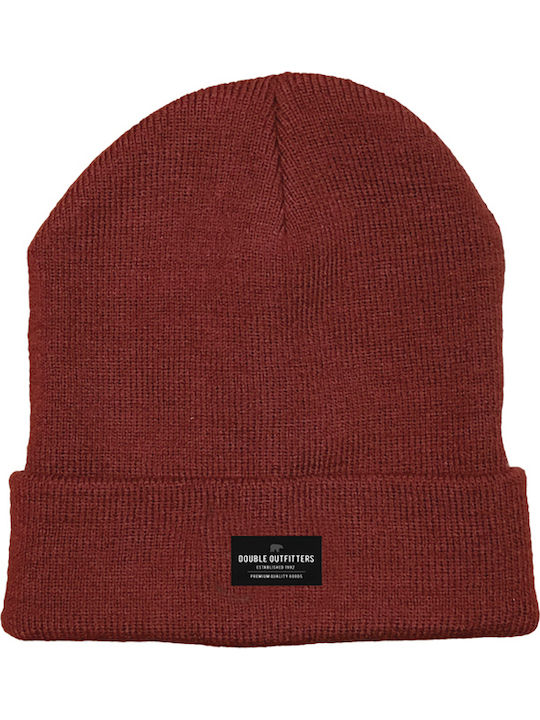 Beanie Masculin Căciulă Tricotat în culoarea Burgundy