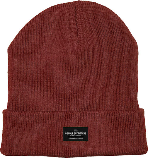 Beanie Männer Beanie Gestrickt in Burgundisch Farbe