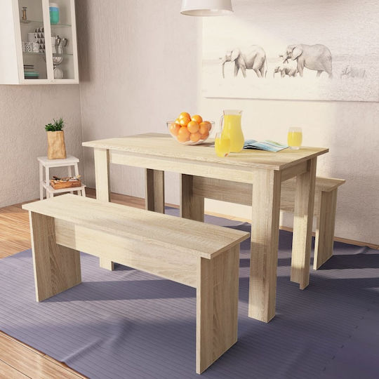 Трапезария Stolkom 3бр Oaks 140x80бр