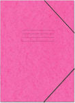 Skag Folder Prespan with Rubber Band and Ears Pink