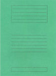 Folder with Ears for Paper A4 Green Μανίλα