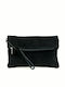 Leather Women's Clutch Black