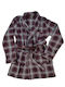 MEN'S ROBE-JACKET FLEECE JACKET BURGUNDY