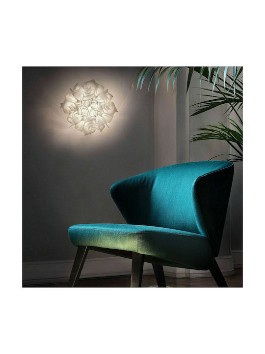 Slamp Veli Mini Couture Πλαφονιέρα Οροφής Ασημί με Ντουί E14