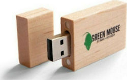Green Mouse 32GB USB 2.0 Καφέ Green Mouse 32GB USB 2.0 Καφέ
