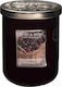 Heart & Home Scented Soy Candle Jar with Scent Black cherry sweets Mαύρο 340gr 1pcs