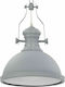 vidaXL Pendant Light Gray Bell with Socket E27 31x40cm