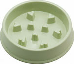 Πλαστικό Μπολ Φαγητού για Σκύλο Slow Feeder σε Πράσινο χρώμα