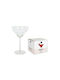 Royal Leerdam Set Glasses Cocktail/Drinking Glass Transparent Goblet 300ml 4 Pieces
