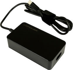 LC-Power USB-C Universal Φορτιστής Laptop 45W 20V 3A χωρίς Καλώδιο Τροφοδοσίας