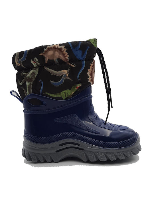 Adam's Shoes Παιδικές Γαλότσες Navy Μπλε