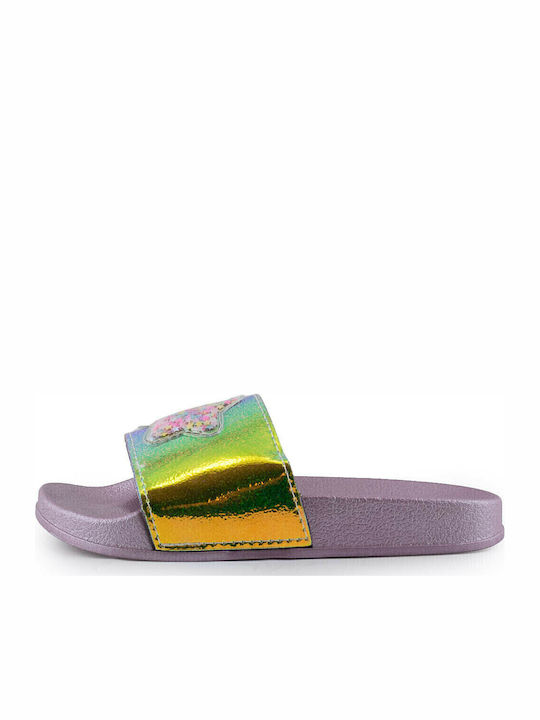 Love4shoes Kids' Slides Gold