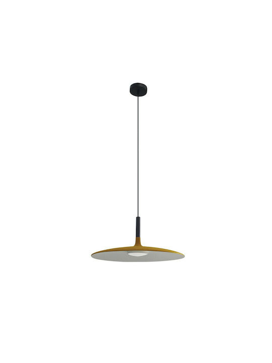 VK Lighting VK/04413PE/GD/W/25 Pendant Lamp with Built-in LED Gold