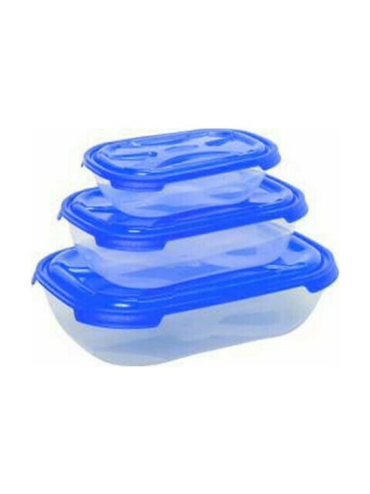 Cyclops Fresco Lunch Box Plastic Blue 3pcs