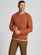 Jack & Jones Men's Long Sleeve Sweater Umber