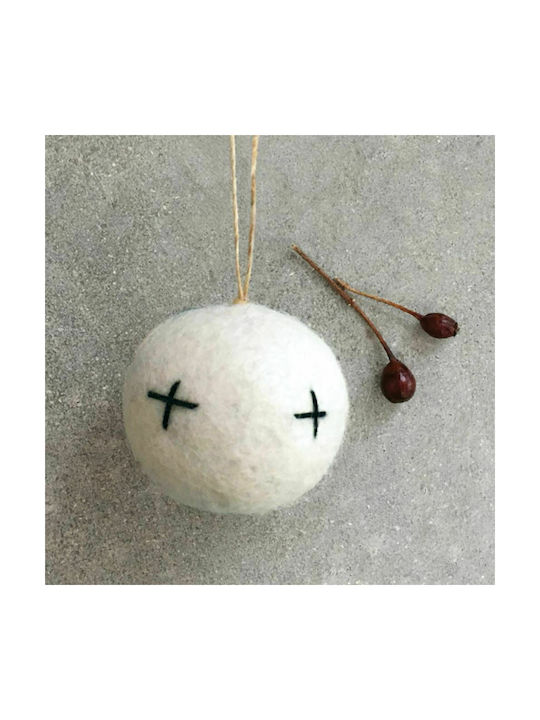 Synchronia Christmas Ball Ornament White 5x5cm