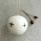 Synchronia Christmas Ball Ornament White 5x5cm