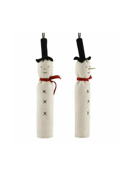 Synchronia Christmas Snowman Ornament White 19cm