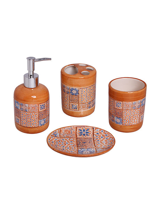 Etoile PT-652 Glass Bathroom Accessory Set Multicolour 3pcs