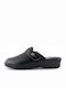 Sparta F17 Lederne Winter Damen Hausschuhe Schwarze